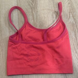SET Active pink Ribbed Tank Top